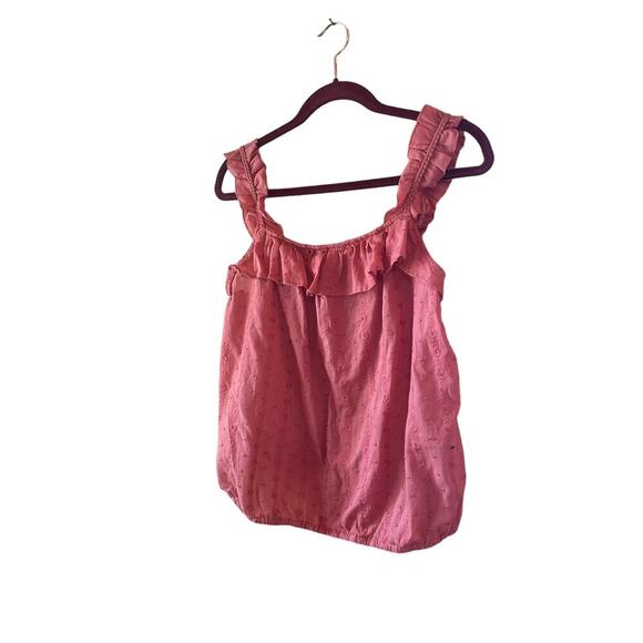 Maurices Pink Ruffle Tank Top - Picture 2 of 9
